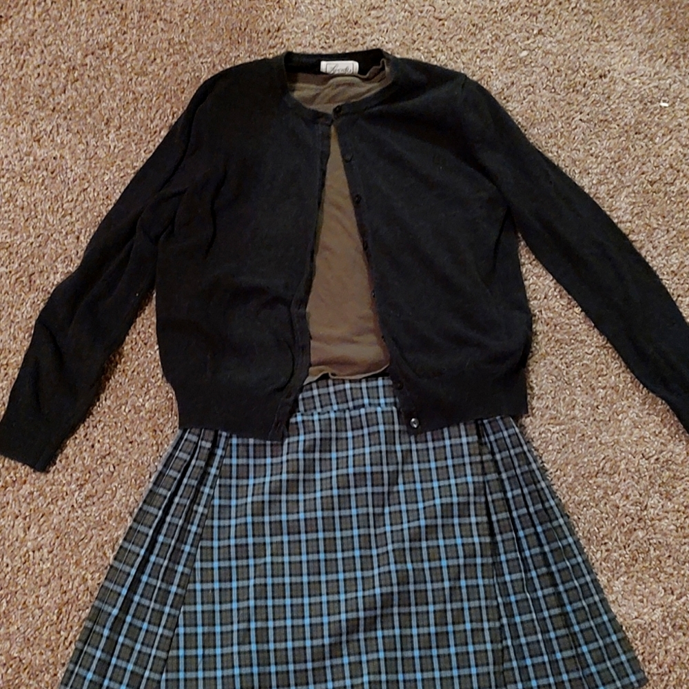 Sweater,skirt,and shirt combo(mixed)